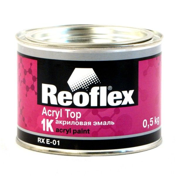 REOFLEX / Черная матовая акриловая эмаль 0,5кг (6)