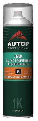 АВТОП PROFESSIONAL /  Лак UV устойчивый высокоглянцевый (№6) 650 ml UV Resistant High Glossy Cl(6шт)