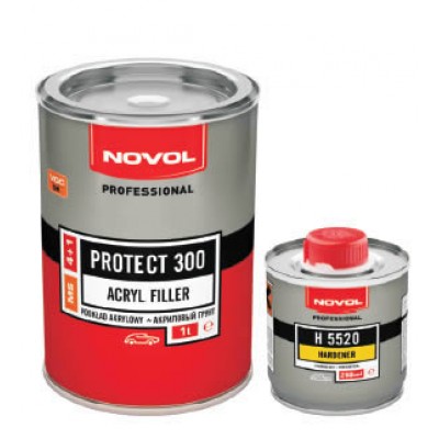 NOVOL / Грунт 4+1 Протект 300 белый 1л+0,25л (6шт)