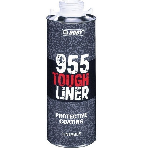 BODY / 955 Сверхпрочное защитное покрытие TOUGH LINER 0,6 л (колер.) еще отвердитель (6 шт)